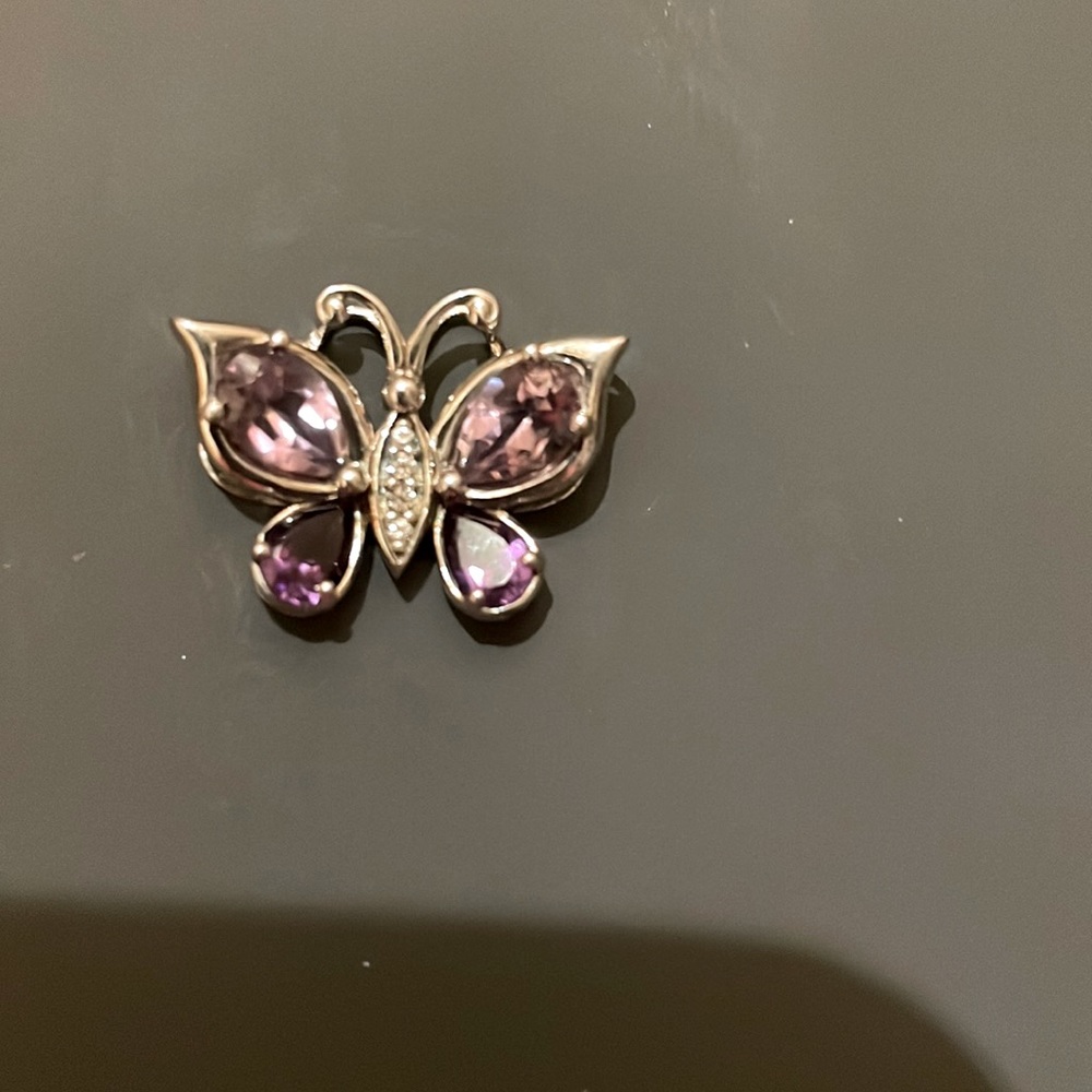 Necklace butterfly pendant